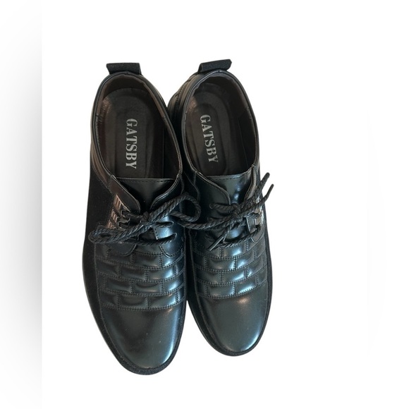 Gatsby Oxford Derby Orthopedic Leather Shoes Size US 11.5 Europe 45 Black 898 - Picture 10 of 11